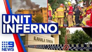 One dead, nine injured after fire tears through Brisbane apartment | 9 News Australia