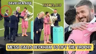 Messi Respect Beckham And Call him To Lift The Mls Trophy  
