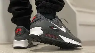 SLEPT ON! NIKE AIR MAX 90 IRON GREY WHITE UNIVERSITY RED On Feet Review