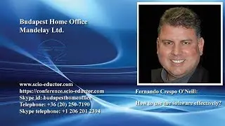 Fernando Crespo O'Neill: How to use the software effectively?