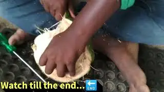 Coconut cutting skills #fastestplayer #fastestworkers