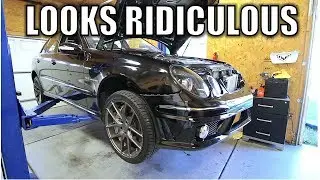 Are Cheap Aftermarket Bumpers Worth It Or Total Garbage?  E55 AMG Build PT 6 - E63 Front Bumper.