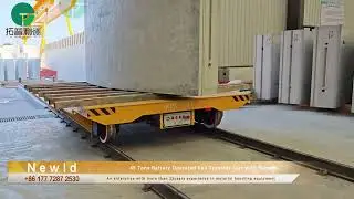 45 Tons Battery Operated Rail Transfer Cart with Remote#transfer cart #transporter #transportation
