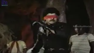 Chiranjeevi Wins In A Blind Fight - Goonda Movie Scenes