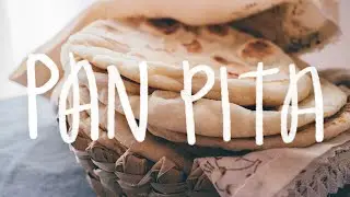 Pan pita con masa madre