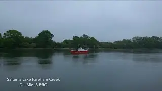 Fareham Creek - Salterns Lake - On a Murky Sunday Morning - DJI Mini 3 PRO - DM Productions LUT