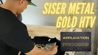 Siser Metal Gold HTV Application Process