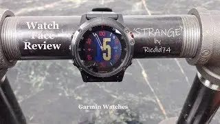 Garmin Watch Face Review : STRANGE by Riedid