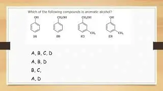 Aromatic alcohols phenol and m-hydroxy toluene