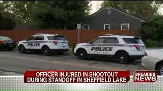 Officer injured in shooting during standoff in Sheffield Lake