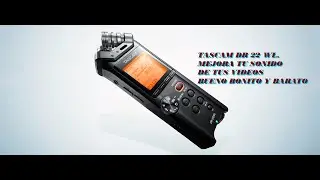 Tascam DR22-Wl Mejor Audio para Creador de Contenido