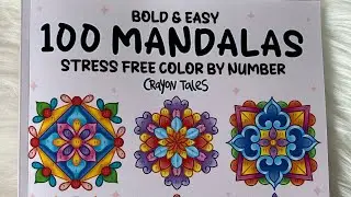 Bold & Easy 100 Mandalas Coloring Book | CrayonTales | Flip Through