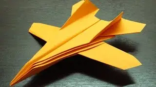 Como hacer un avion de papel F-14 paso a paso en español (Muy fácil)