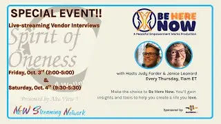 Day 1 - Spirit of Oneness Live-streaming Vendor Interviews