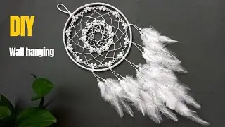 Dreamcatcher webbing step by step | diy wall hanging tutorial | آموزش دریمکچر دیواری
