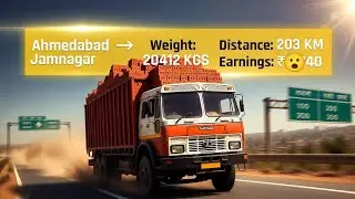 20412 KG Heavy Load 🚛 | Ahmedabad to Jamnagar | Truck Masters India Gameplay#vairalvideo #gaming 