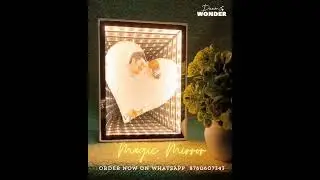 Magic Mirror LED Photo Frame | Tabletop LED Photo Frame | Deemwonder