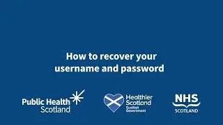 How to recover your username and password
