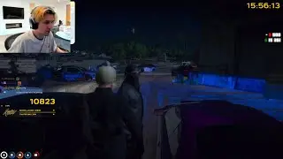 BENJI reacts to X got scared on KJ | GTA RP NOPIXEL 3.5