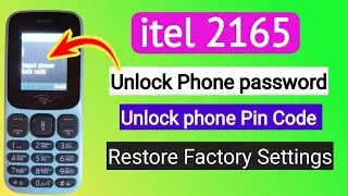 Itel 2165 Unlock phone password CM2 | Factory Reset | Find Boot key itel 2165 2025