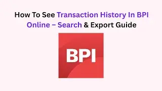 How To See Transaction History In BPI Online &ndash; Search & Export Guide