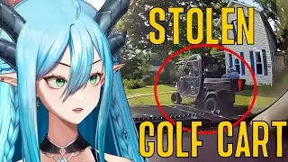 Man Steals a Golf Cart 