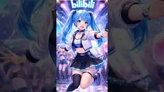 Cute Anime Idol Dance 💙 Bilibili Vibes | Viral Short