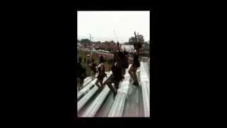 VUU-AOS Marching Panthers in the Stands Homecoming Day 10-19-13 Pt. 7