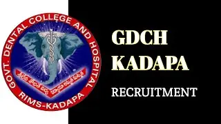 GDCH KADAPA Recruitment 2026 🔥|| Senior Resident Position Update || Salary Age All details Check ✅