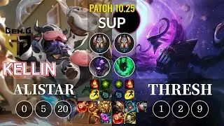 GEN Kellin Alistar vs Thresh Sup - KR Patch 10.25
