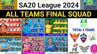 SA20 League 2024 All Team Final Squad | All Team Squad Sa20 League | South Africa T20 League 2024