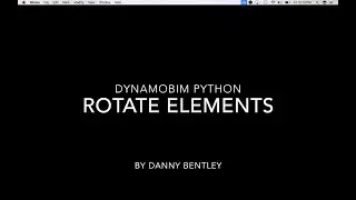 DynamoBIM Python Beginner's Guide how to Rotate Elements