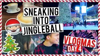 SNEAKING INTO JINGLEBALL?! | Vlogmas Day #4