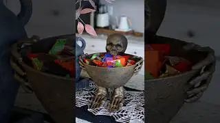 Dollar store skeleton candy bowl #halloween #halloweendecorations #halloweencrafts #halloweendiy