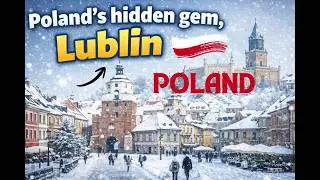 Explore Poland, city Lublin: A City of History, Culture & Charm, 4K walking tour video , Winter vibe
