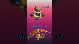 Max Hog Glider vs All levels of X-Bow #clashofclans #coc