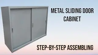 Metal Sliding Door Cabinet H90&times;W120&times;D40 cm How To Assemble