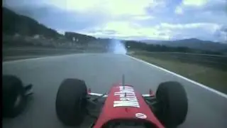 2003 A1 Ring Austria Schumi overtake Kimi onboard