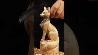 Transforming Wood into Art: The Fox Carving
