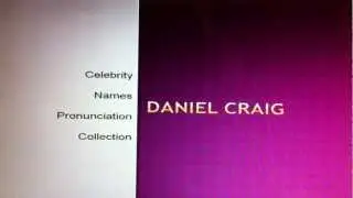 How to Say Daniel Craig