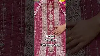 #trending #fashion#affordable #comfortable #stylish #unstichedsuit #partwear #dm_for_any_query