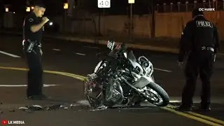 LAPD HELP CALL Motor Officer Down