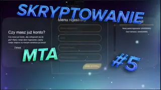 Skryptowanie MTA:SA #5 | Panel logowania | Login panel