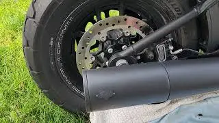 2019 Fat Bob 114 Vance & Hines PCX Pro Pipe 2 into 1, freshly installed.