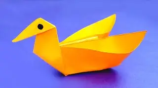 Origami Paper Duck that FLOATS | How to make Paper Duck | Duck Making Tutorial | Origami Bird Craft