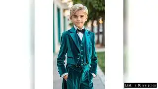 Fashion Velvet Boys Suits Notch Lapel Single Breasted Children's Tailcoat Formal Party Wedding Banqu