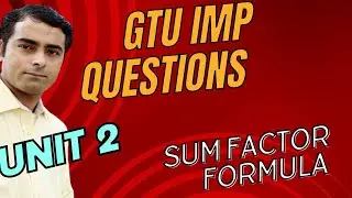 UNIT 02 # SUM FACTOR FORMULA