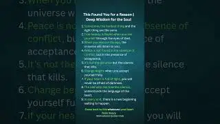 ''This Found You for a Reason ✨ | Deep Wisdom for the Soul'' #motivational #quotes #psychologyfacts