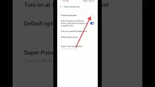 How to ON battery saver mode in realme mobile #shorts #youtubeshorts #mobile