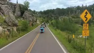 Needles Highway with Bikers for Christ, Sturgis Reunion 2025
